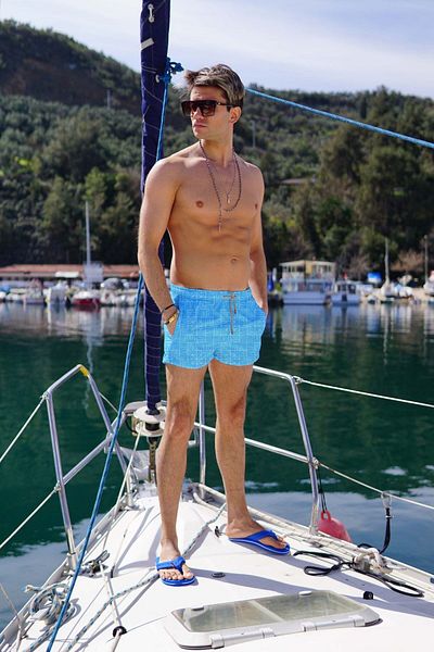C&City Father Son Digital Printed Short Swim Short C1180-c11024 Mint