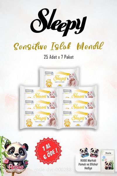 Sleepy Buy 7 Pay 6 Sleepy Sensitive Wet Wipes 25-Pack and 60-Pack ROSIE