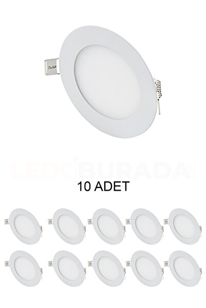 Cata Slim Led Panel 3w Günışığı (SARI IŞIK)- 10’lu Paket