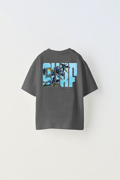 The Champ Clothing Tricou pentru copii, afumat, imprimat California Surf