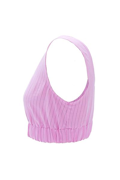 NOK İSTANBUL Pink Nok Star Cupra Crop Top