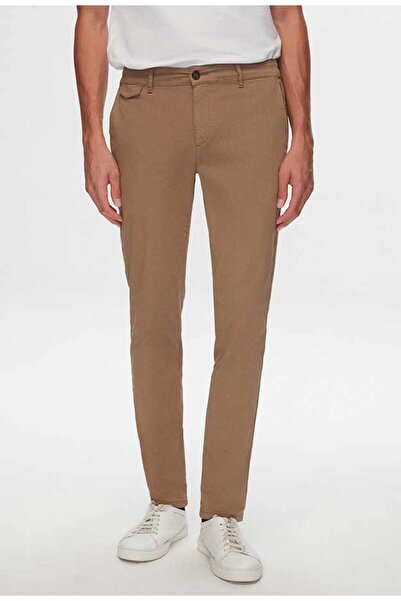 Twn Тънко прилепнали бежови панталони с подплата