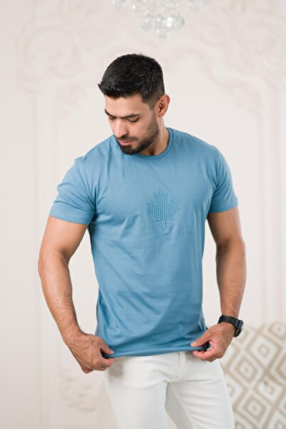 Paul Martin Μπλουζάκι με στάμπα από βαμβακερό λαιμό - κανονική εφαρμογή