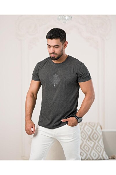 Paul Martin Μπλουζάκι με στάμπα από βαμβακερό λαιμό - κανονική εφαρμογή