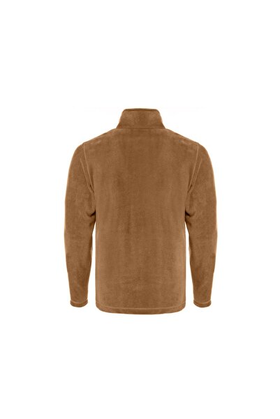 GENIUS STORE Jachetă de exterior pentru bărbați din fleece - cu fermoar complet, 3 buzunare, fleece tactic