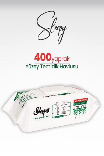 Sleepy Easy Clean Surface Cleaning Towel 400 Sheets