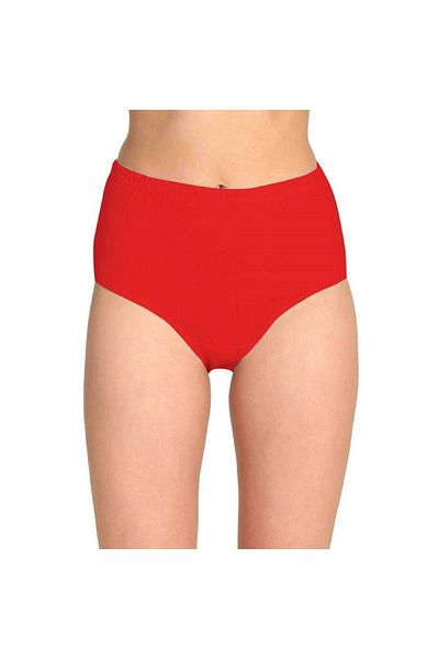 Tutku High Waist Thick Elastic 12-Piece Women's Ribbed Bato Panties Set - 0922