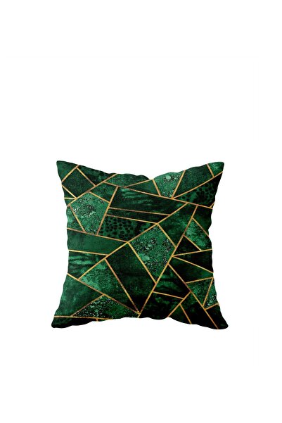 uygun dekor Zelený mramorový vzorovaný jednostranný polštářek na polštářek na...
