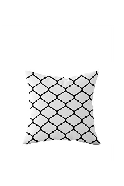 linazaitun White Drop Single Side Hidden Zipper Pillowcase Throw Pillow Sofa ...