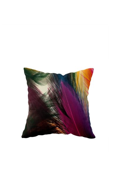 linazaitun Color Transition Single Side Hidden Zipper Pillowcase Throw Pillow...