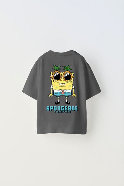 The Champ Clothing Smoked Spongebob Printed Children's T-Shirt