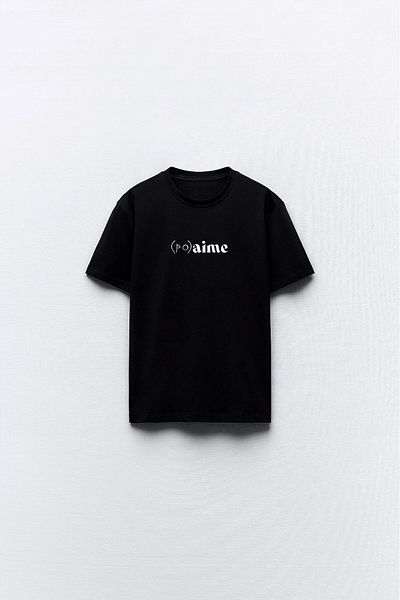 The Champ Clothing Tricou pentru femei Aime Black - Design scris