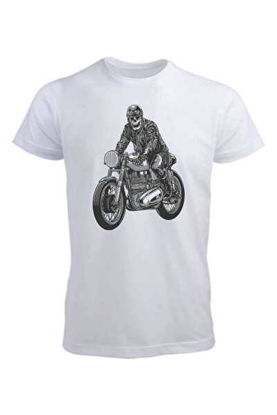 Özcan Tasarım Μπλουζάκι σε στυλ μοτοσικλετιστή