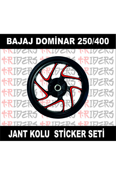 TRİDERS Dominar 250/400  Jant Kolu Sticker KIRMIZI