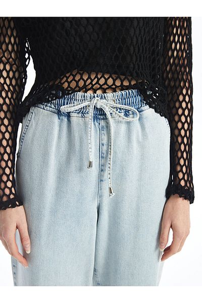 LC Waikiki Pantaloni de damă Mom Fit - cu talie elastică