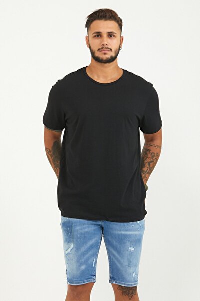 MOT-G Men's Oversize 100% Cotton Loose Fit Basic Short Sleeve T-Shirt