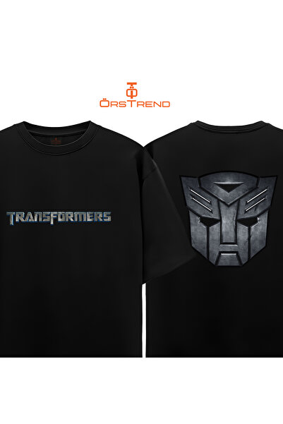 ÖRSTREND Transformers Autobot Baskılı Oversize Tişört