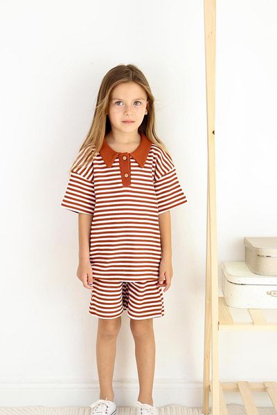 MiaBaby Set de costum cu dungi duble