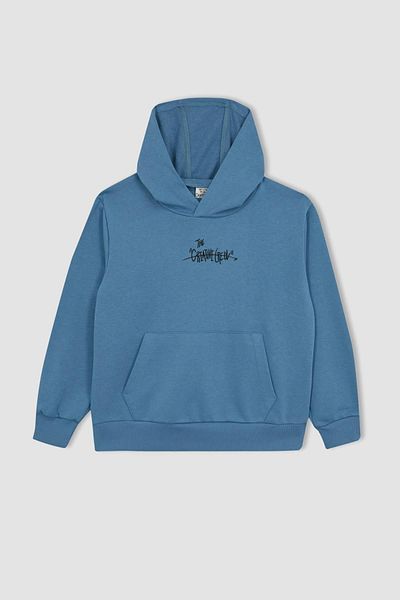 DeFacto Boy's Hooded Sweatshirt - Printed, Tycpnl41mn 169099808628547