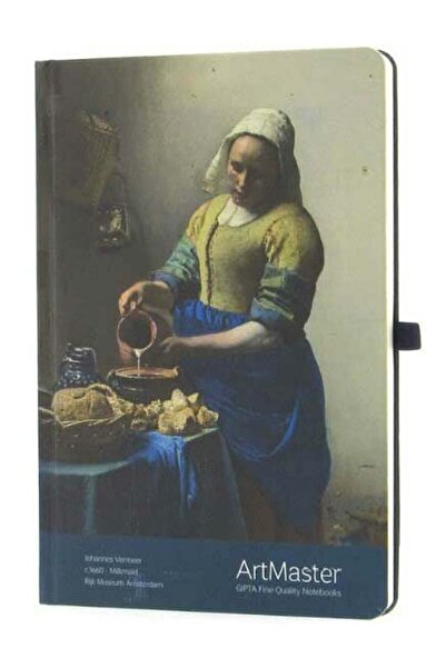 Gıpta Art Master İplik Dikişli Milkmaid Sert Kapak 120 Yaprak 17*24 Çizgili D...