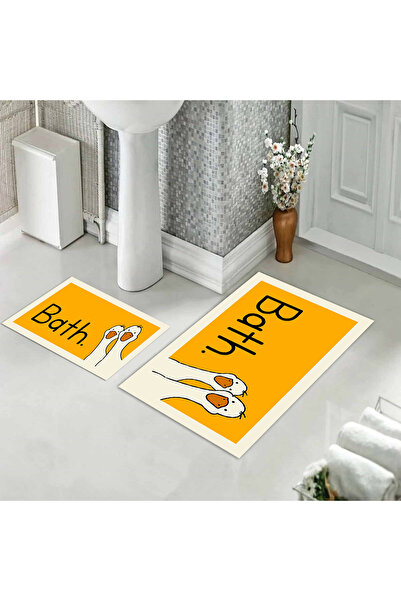 Evmila Set de covorașe de baie moale și durabile, imprimat cu model - Se poat...