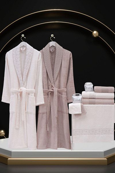 Zeynep Tekstil Σετ Οικογενειακό Μπουρνούζι Star Bamboo 10 τεμαχίων Nurpak - Κουτιά