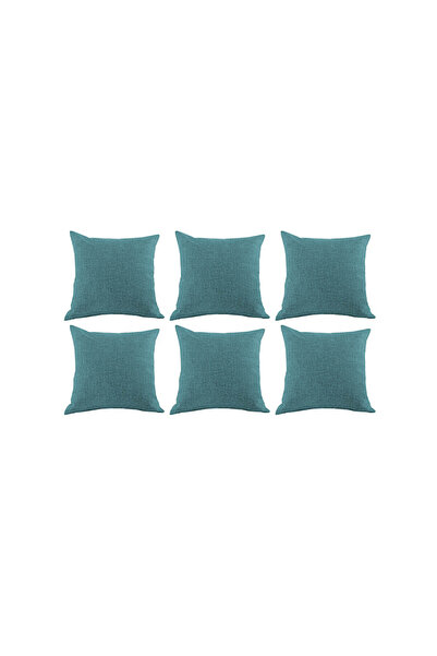 In House 4 Pieces Linen Decorative Cushion Set Solid Design - 45x45 cm