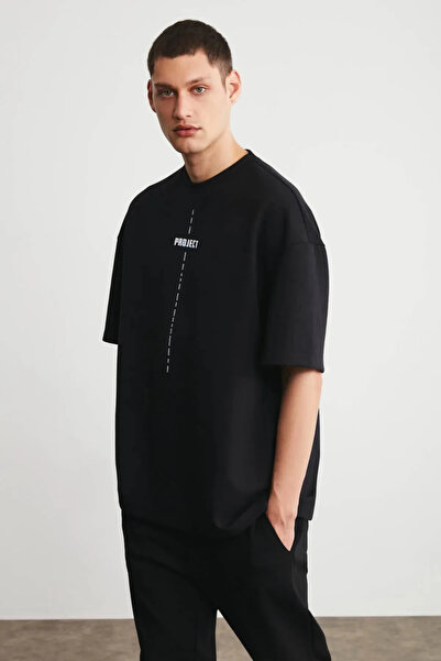 Pink Sky Μπλουζάκι με στάμπα μεγάλου μεγέθους New Season Unisex Project