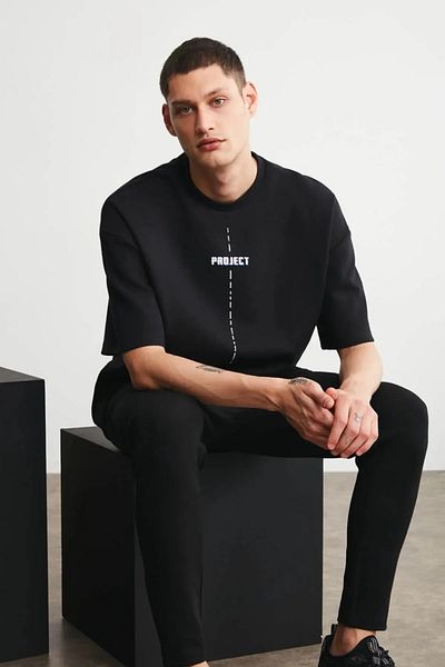 Pink Sky Μπλουζάκι με στάμπα μεγάλου μεγέθους New Season Unisex Project