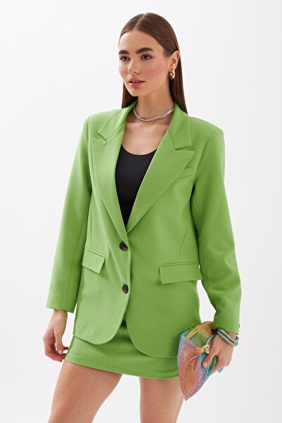NOK İSTANBUL Oversize Blazer Jacket Yeşil