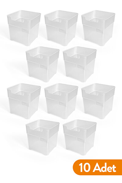 ESTİ 10 Adet Buzdolabı Kapak Içi Düzenleyici Organizer | Buzdolabı Içi Düzenleyici Ve Banyo Organizer