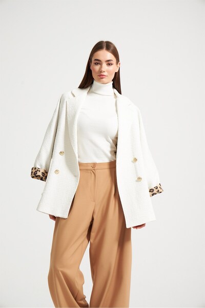 NOK İSTANBUL Nok Palazzo Basic Pantolon Vizon