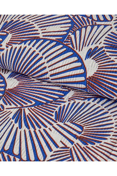 English Home Navy Blue-Orange Marine Mosaic King Size Pike