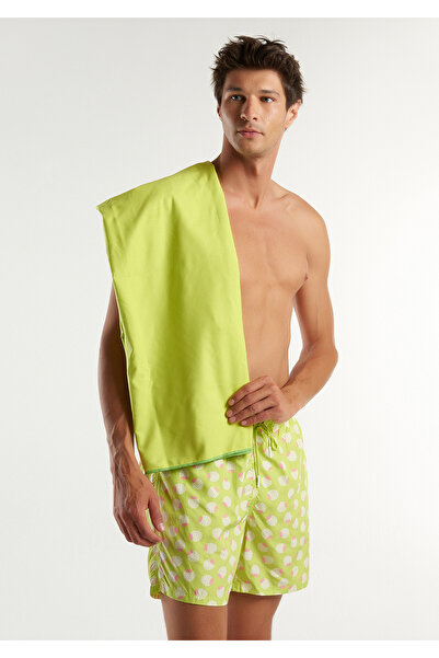 United Colors of Benetton Light Yellow Women's T-shirt - 100% Linen, Comfortable Fit, Deep V-neck, Sleeveless