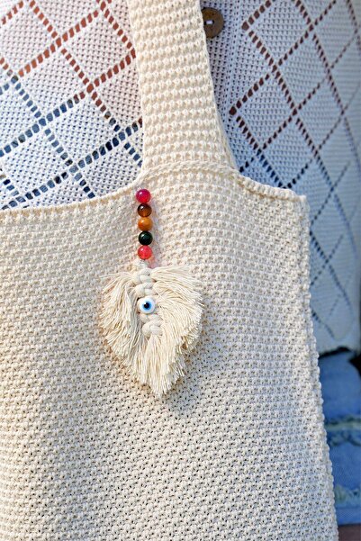 CHUBA Vanilla Large Size Knitwear Shopper - Casual Hand and Shoulder Bag with Strap, Beach Bag Chax802