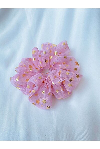 Retrobird Scrunchie مقاس كبير من مشبك الخبز للسيدات باللون الوردي