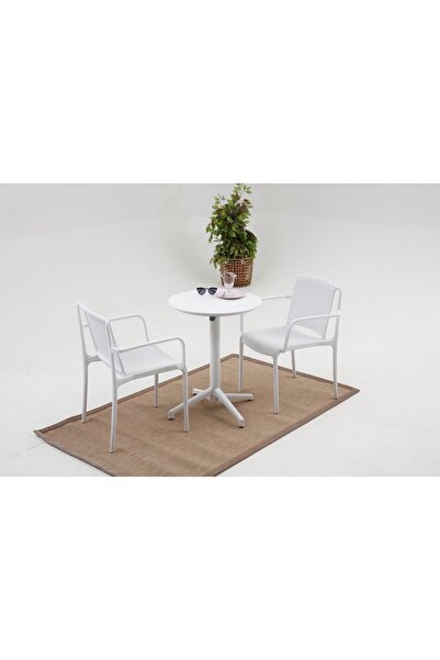 Divona Home Nes Katlanır Bahçe Balkon Çay Seti (kollu Sandalye )