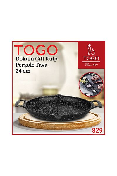 TOGO 34 CM DOUBLE HANDLES, COMPARTMENT PERGOLE PAN