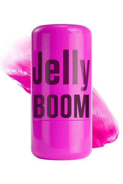 BOOM Jelly (Milky) Natural Look Lip and Cheek Color Blush Blackberry (Berry) 5 g