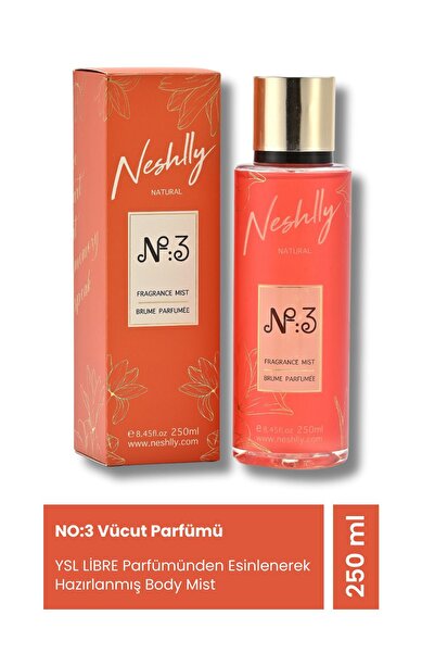 NESHLLY NATURAL Neshlly Body Parfume No:3 Çiçeksi Vücut Parfümü-body Mist