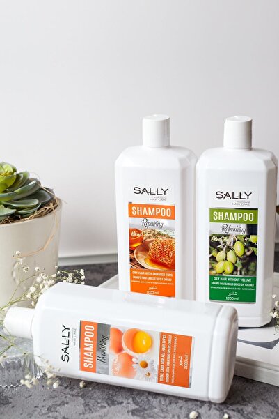 Sally Yumurta Protein Özlü Besleyici Şampuan - Tüm Saç Tipleri 1 Lt