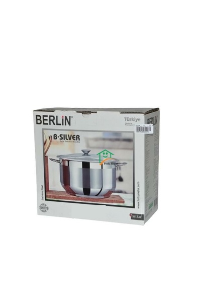 Berlin Tutku Berlin Silver 28x18 cm Derin Çelik Tencere