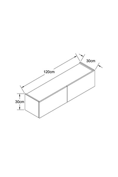 Egecan Mobilya Beyaz 120 Cm Tv Ünitesi Tv Sehpası Duvar Rafı Kitaplık