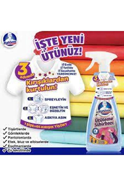 Highgenic Ütüleme Sihirbazı 675 ml x 3 Adet