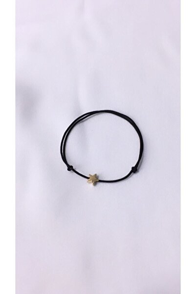 otto bijuteri Siyah Yıldız Figürlü Ip Bileklik
