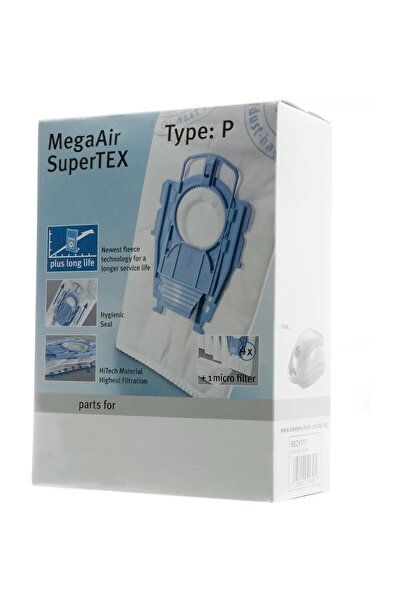 Popüler Σακούλα σκόνης για ηλεκτρική σκούπα Siemens Dynapower XXL - Μοντέλο VS08G2510 03, 4 τεμάχια σε κουτί