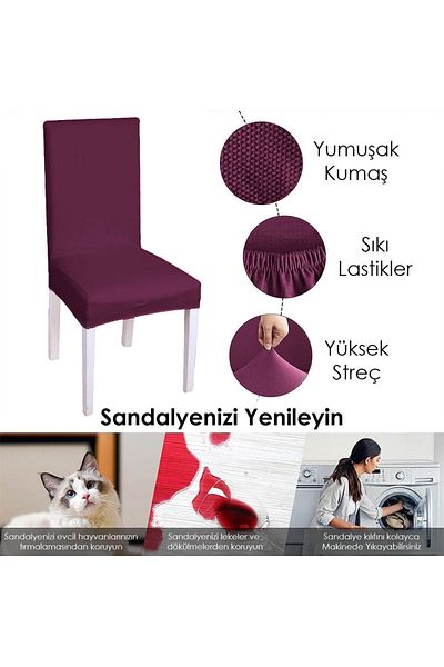 Faiend Νέο μοντέλο Κάλυμμα καρέκλας με μοτίβο Lycra Fabric Anti-pilling - Μονό
