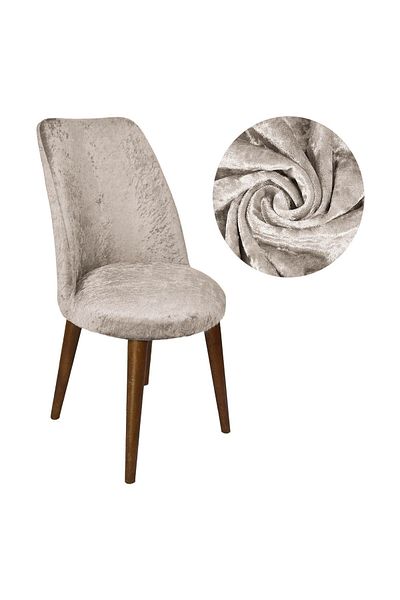 Faiend Velvet Chair Cover Retro Oval Chair Cover Chair Protection Single (FOR SMALL)35x45