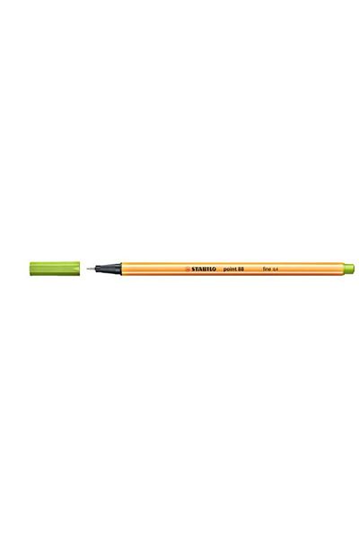 Stabilo Apple Green 0.4 Mm Felt Tip Pen - 88/33 Model (3 Pieces)