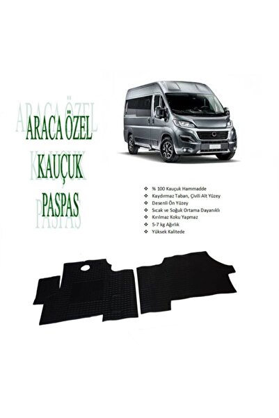 Leader Peugeot Boxer 2014 Sonrası Için Uyumlu Kauçuk Rulo Paspas Ön